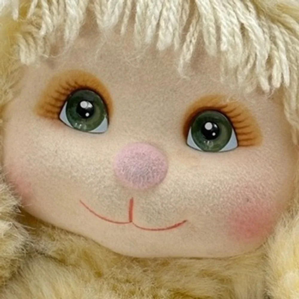 Vintage 1986 Mattel My Child My Pet Yellow Kitten Plush Cat Doll 80s Toy